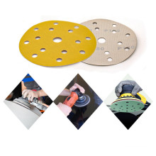 Yellow Paper Aluminum Oxide Gold Sanding Disc